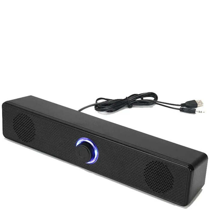 PC-Soundbar mit Kabelverbindung
