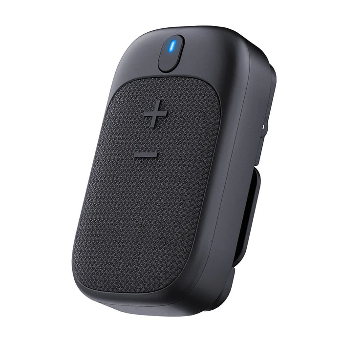 Black water-resistant portable Bluetooth speaker