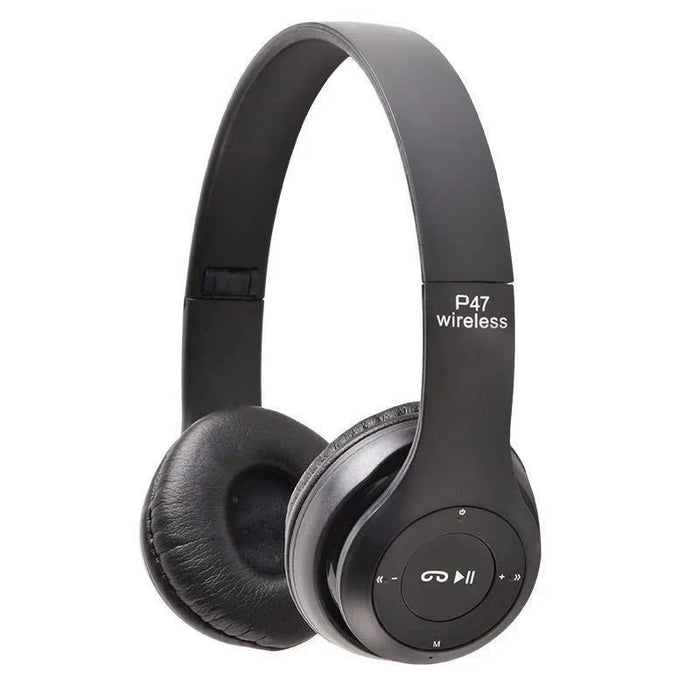 Kabellose Bluetooth-Kopfhörer, schwarz