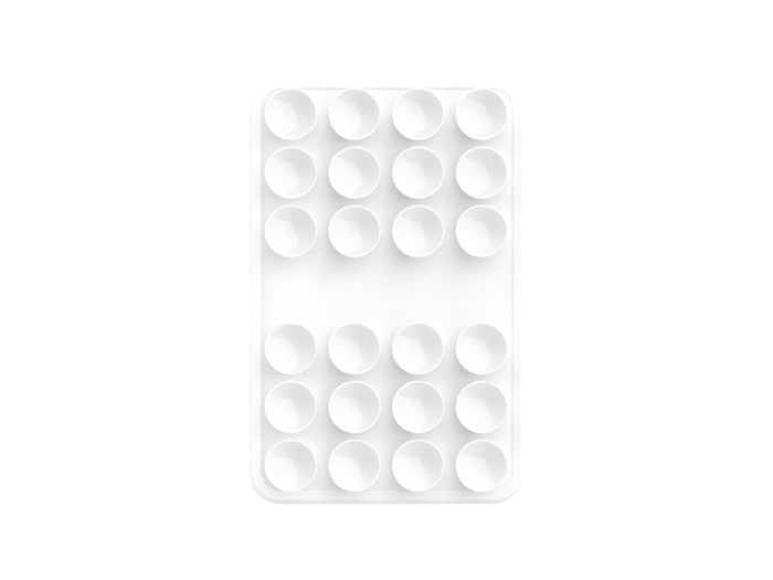 White Techancy TZ6303 silicone suction-cup holder for phones and tablets