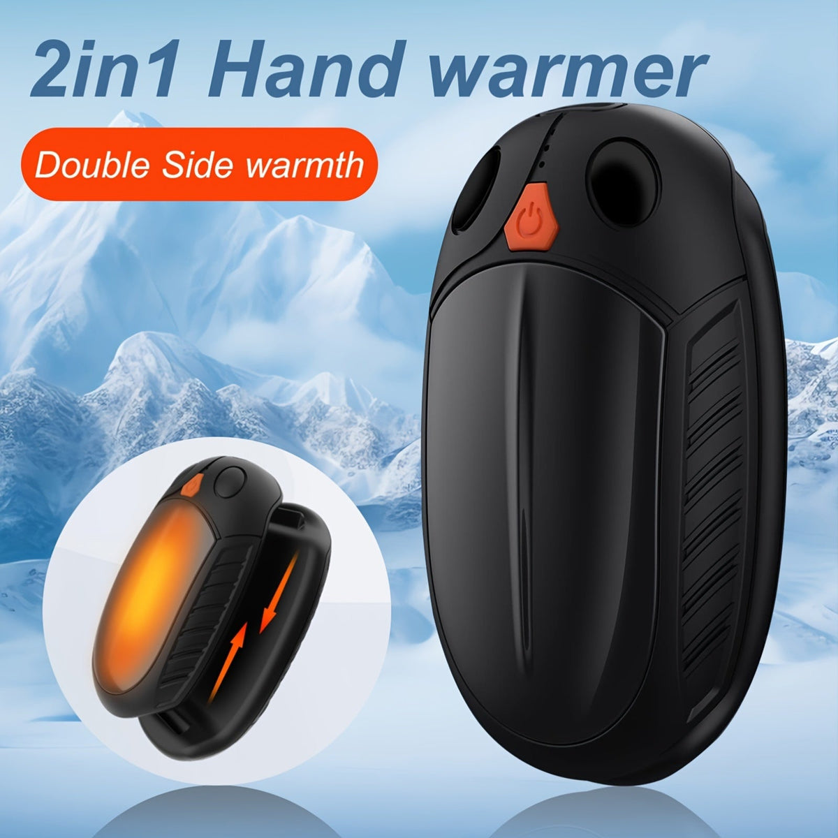 Rechargeable smart hand warmers, pack of two