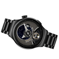 Montre connectée de sport à grand écran pour homme, noire
