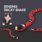Serpent-jouet automatique à capteur pour animaux