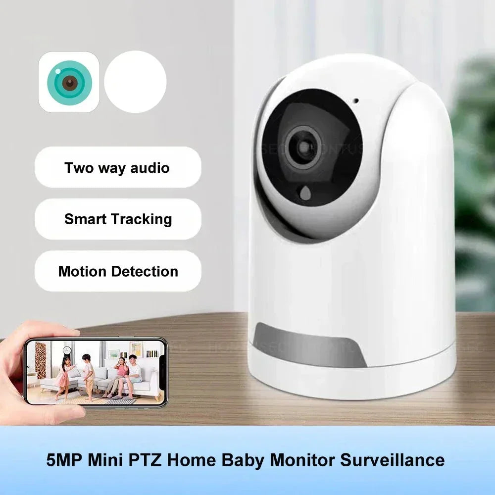 Mini Wi-Fi camera with night vision and baby monitor function