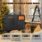 Stereo Digital Portable Radio Black-1