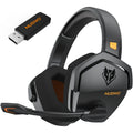 Kabelloses Gaming-Headset mit zwei Verbindungsmodi, orange