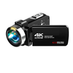 Black digital camera with rotating 3-inch screen
