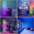 Smarte RGB-Stehlampe für Ecken