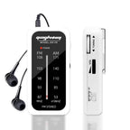 White compact multiband portable radio