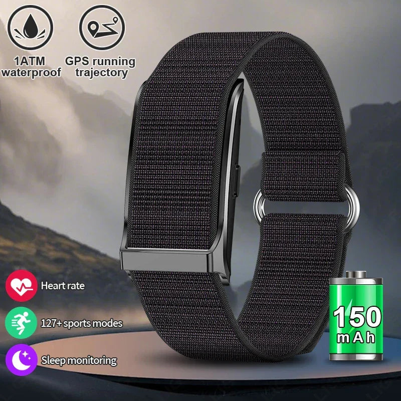 Smartband ohne Display für körperliche Aktivitäten, schwarz