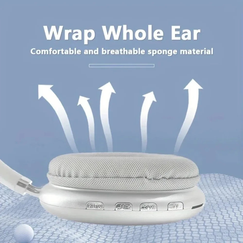 Kabellose Bluetooth-Kopfhörer, weiß