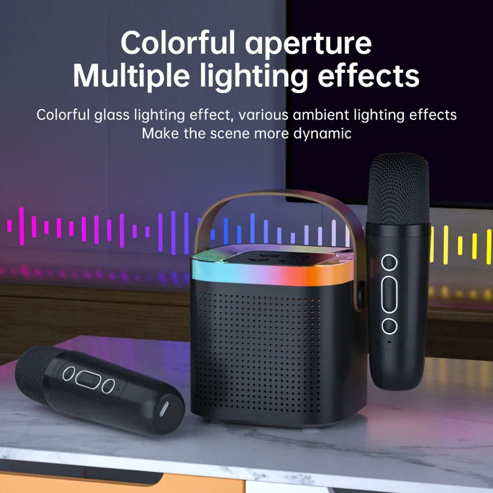 Tragbares Bluetooth-Karaoke-System mit Mikrofonen