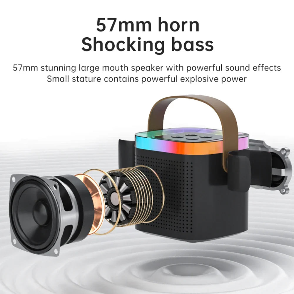 Tragbares Bluetooth-Karaoke-System mit Mikrofonen