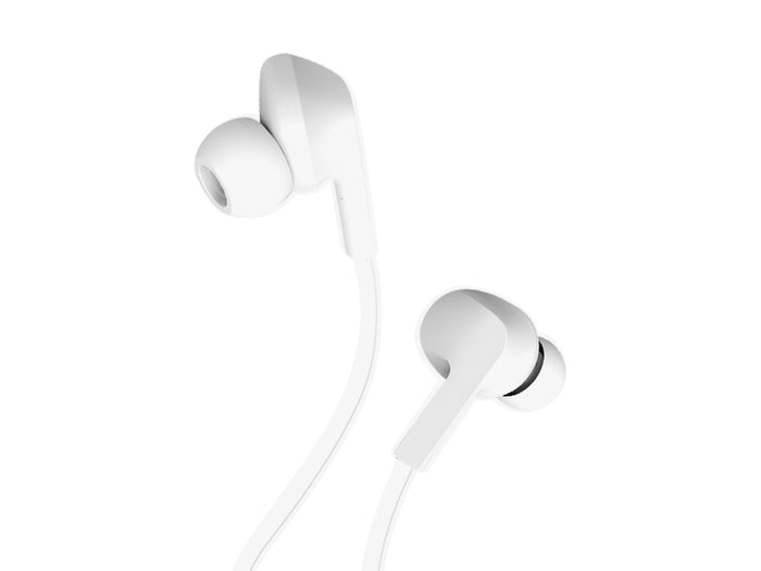 Techancy TD8022 kabelgebundene Kopfhörer mit 3,5-mm-Klinkenstecker und Mikrofon, weiß