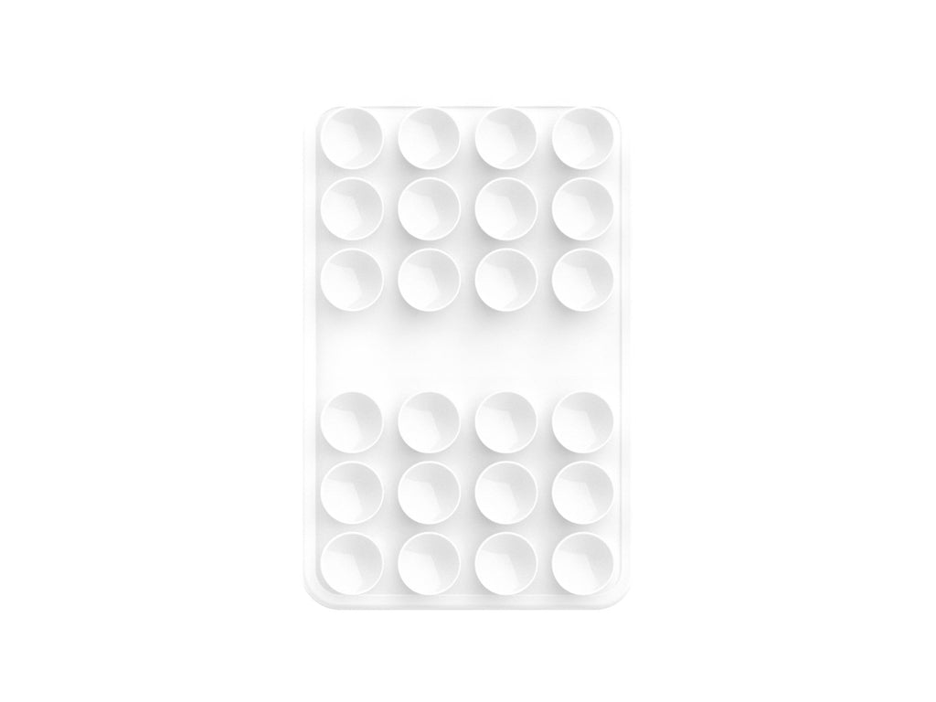 Techancy TZ6303 Silikon-Ständer mit Saugnäpfen für Handy und Tablet, weiß