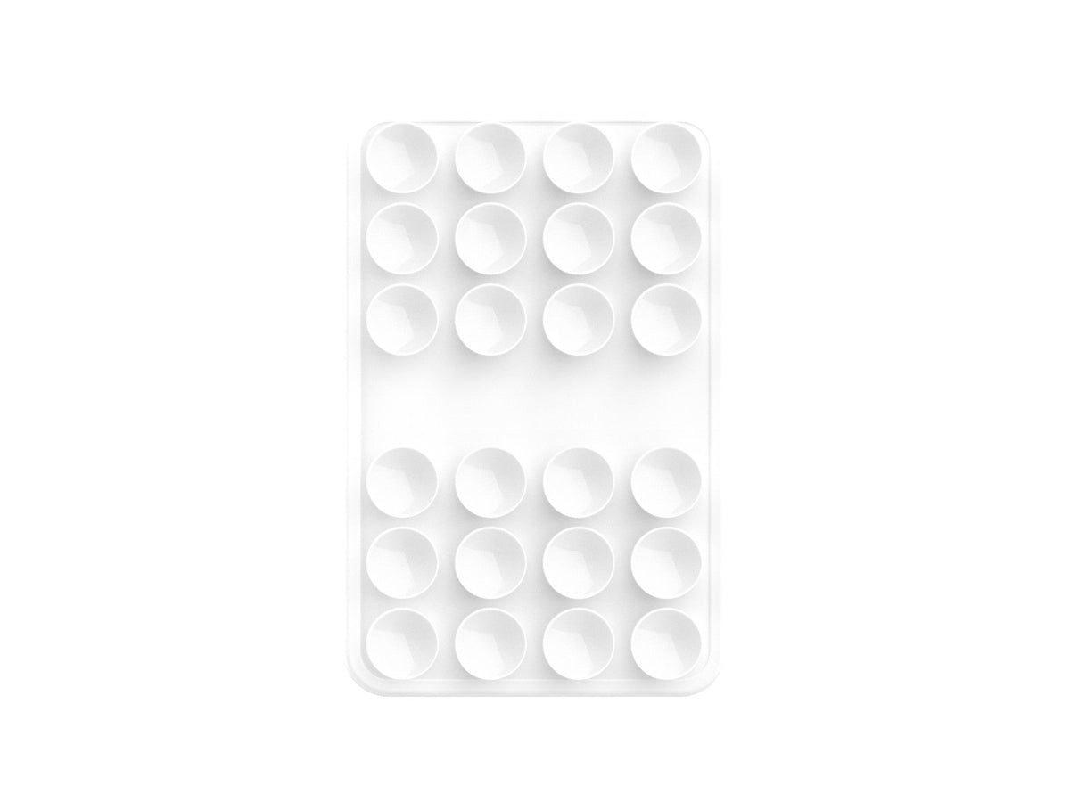 Techancy TZ6303 Silikon-Ständer mit Saugnäpfen für Handy und Tablet, weiß