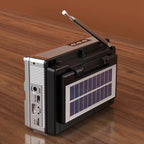 Radio portable multifonction FM/AM/Bluetooth/solaire