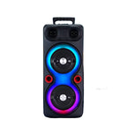Wireless party speaker with RGB lighting and bass