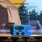 Emergency radio with torch and power bank